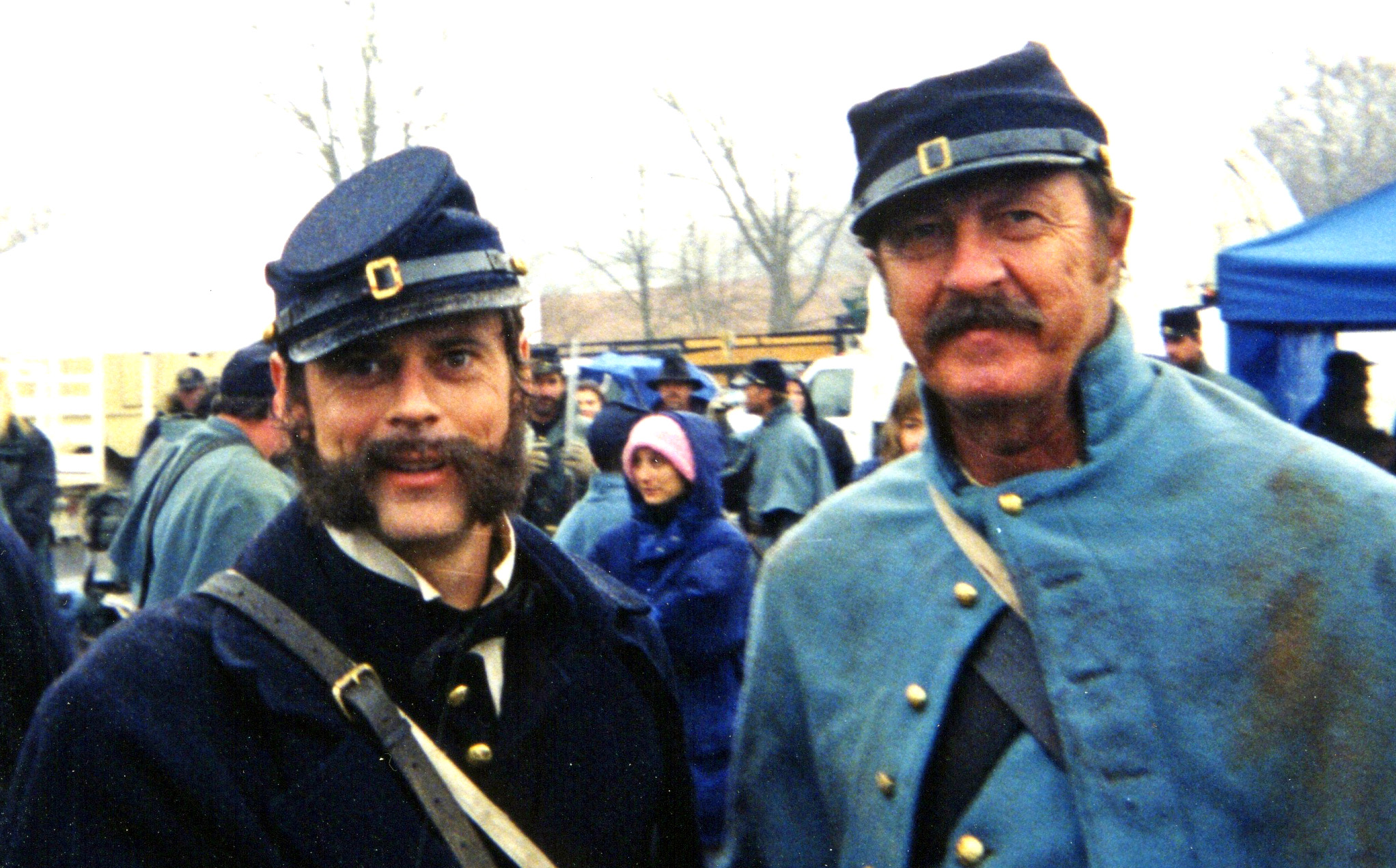 C.Thomas Howell and Tom Thompson on the set of 