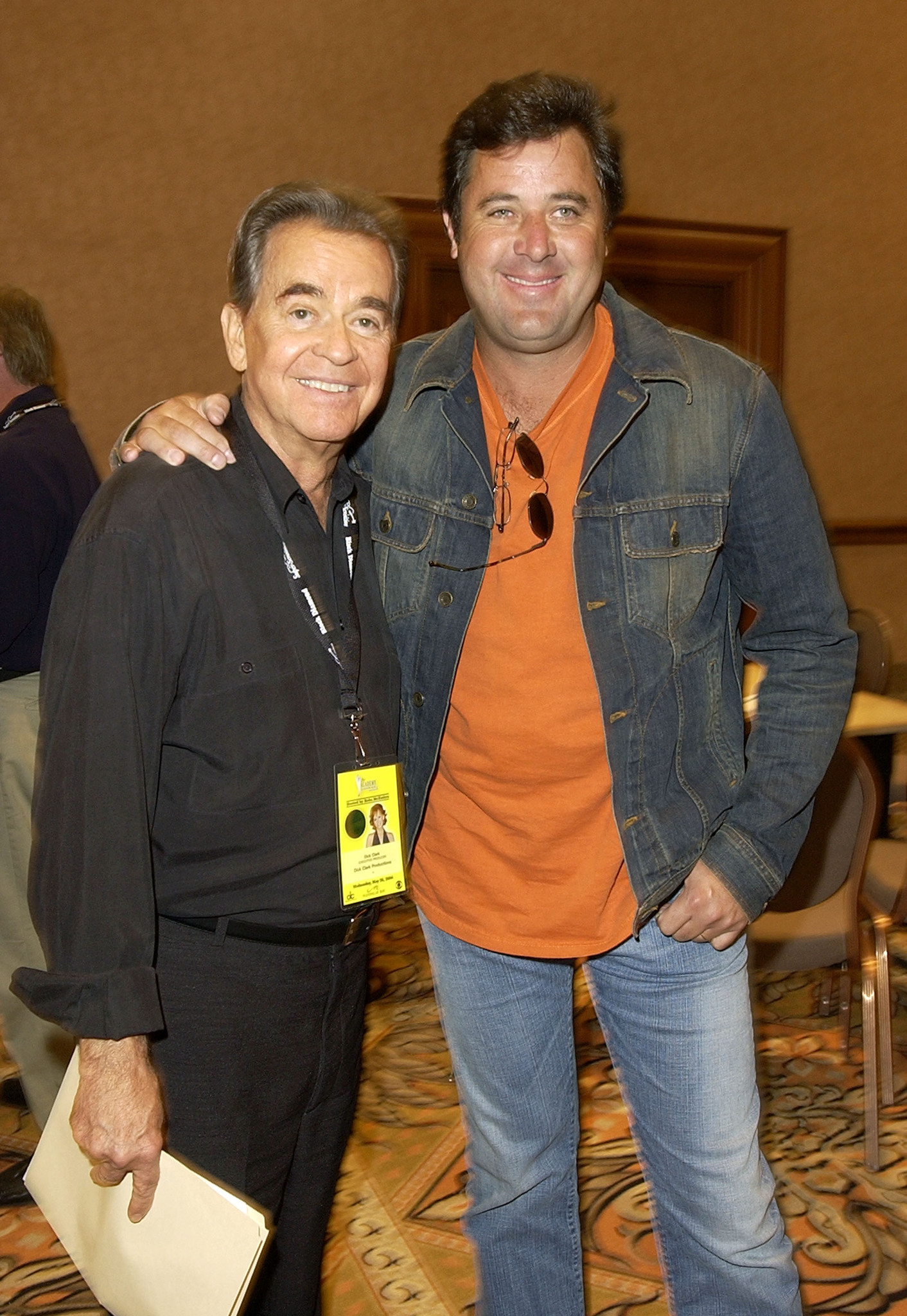 Vince Gill and Dick Clark