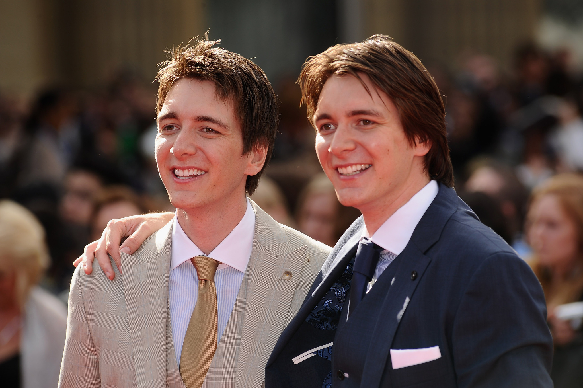 James Phelps and Oliver Phelps at event of Haris Poteris ir mirties relikvijos. 2 dalis (2011)