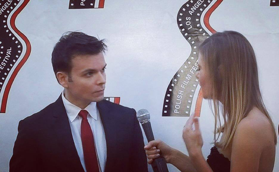 red carpet interview at the Polish Film Festival-Los Angeles Egyptian Theatre
