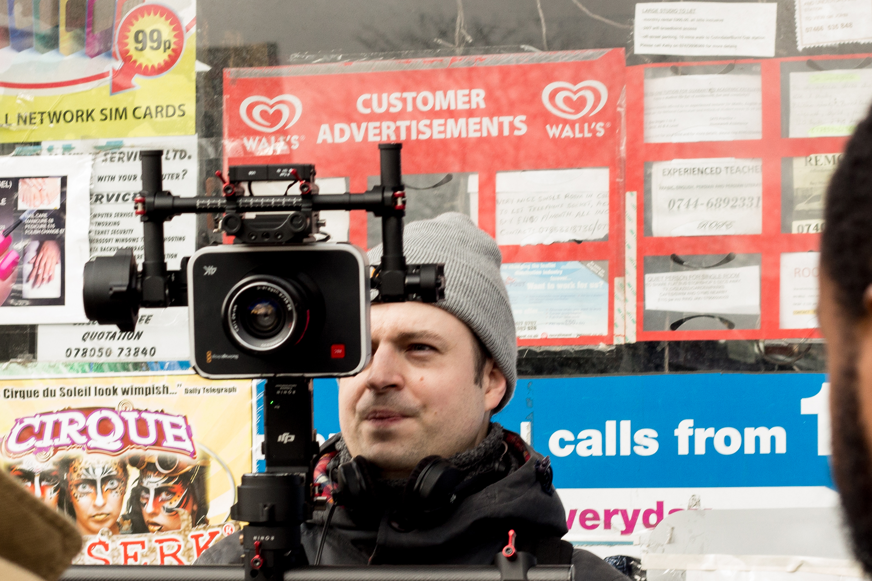 Tim Doubleday filming 'Keepers' 2015
