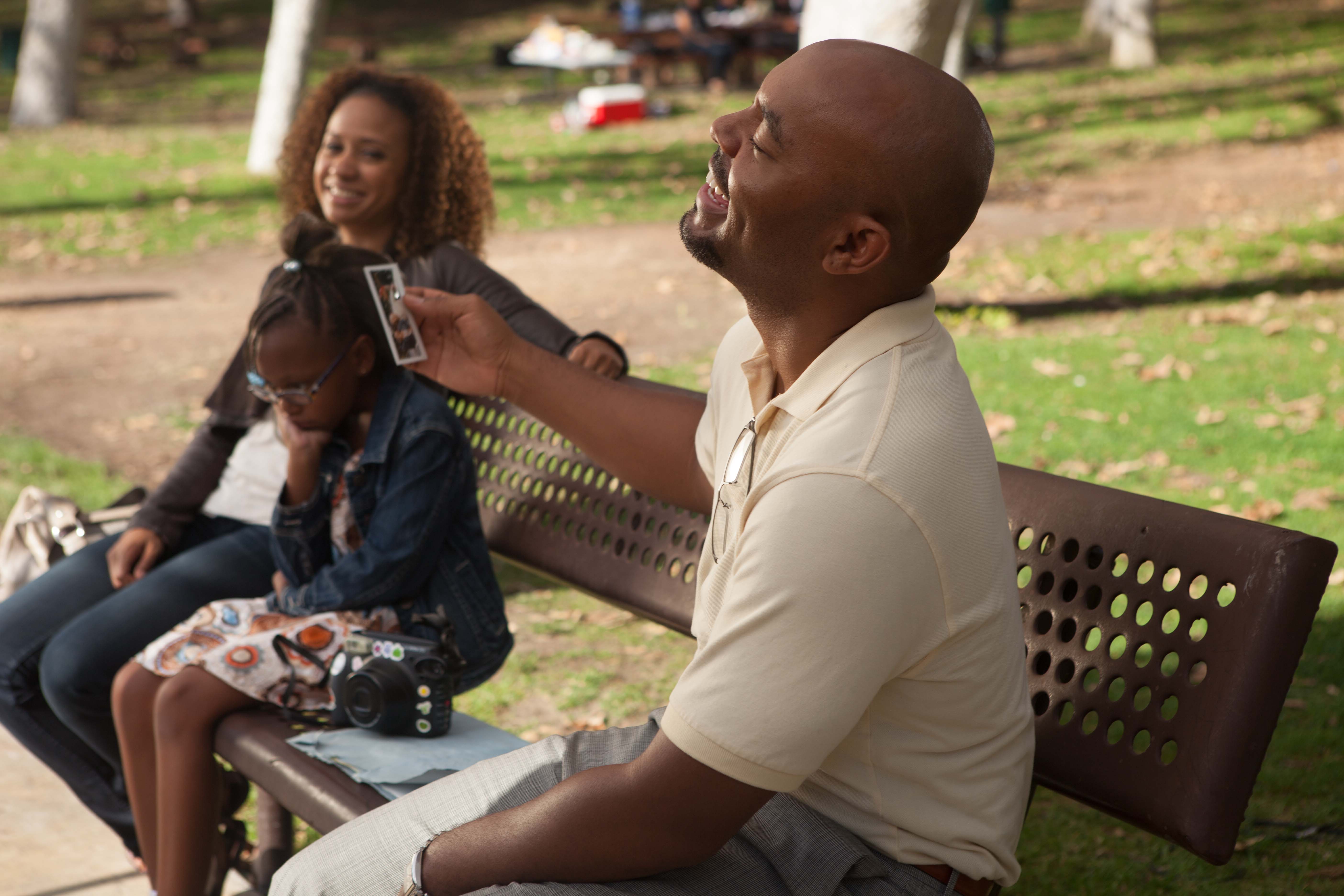 Tracie Thoms, Morgan Ashley, Jason E. Kelley on the set of A Different Tree