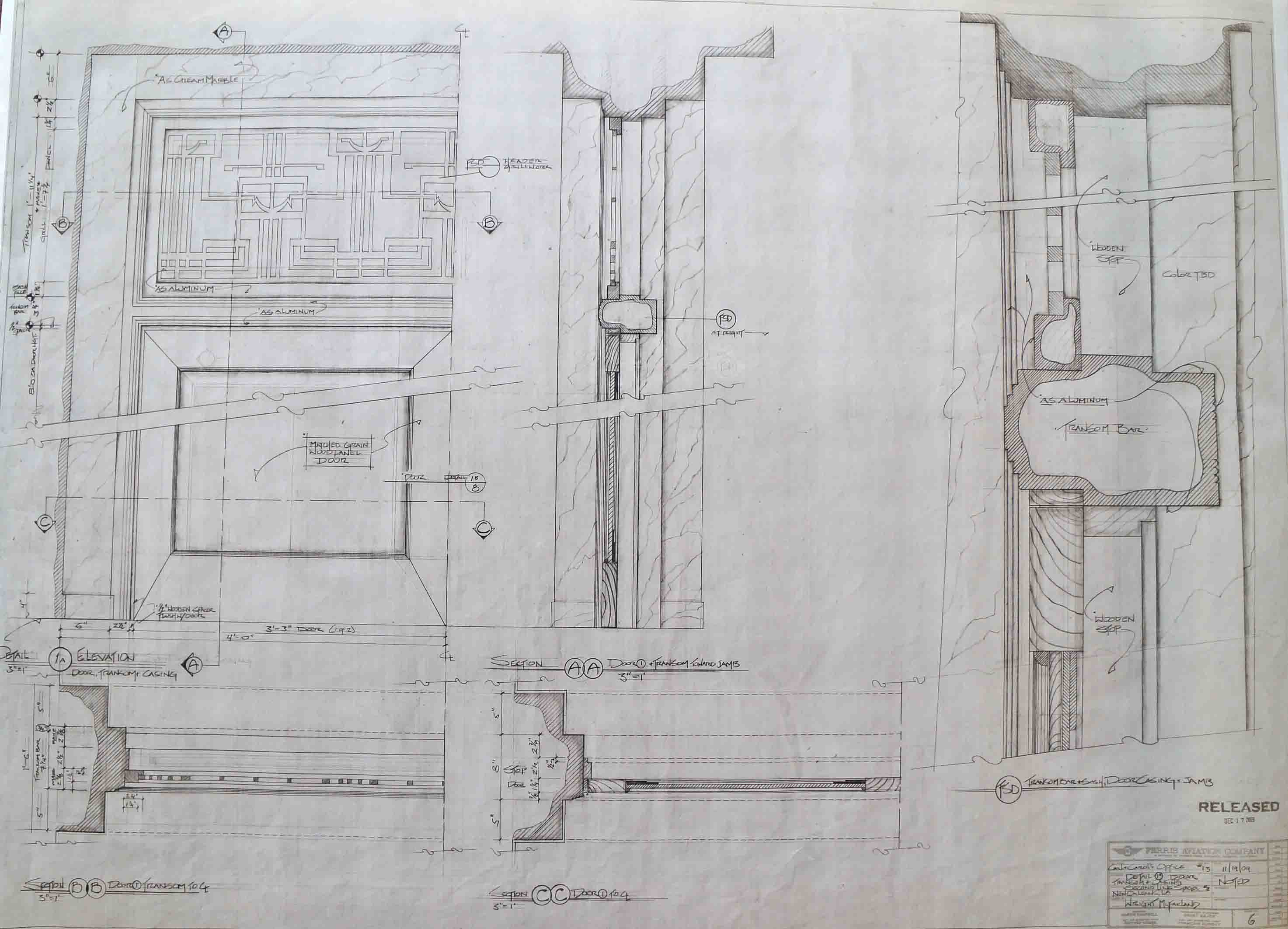 Door & Transom Detail, 