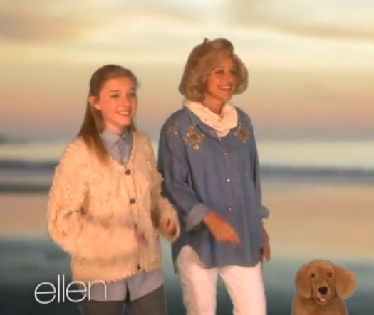 Remy and Ellen in Bic Pens for Women mock commercial on Ellen