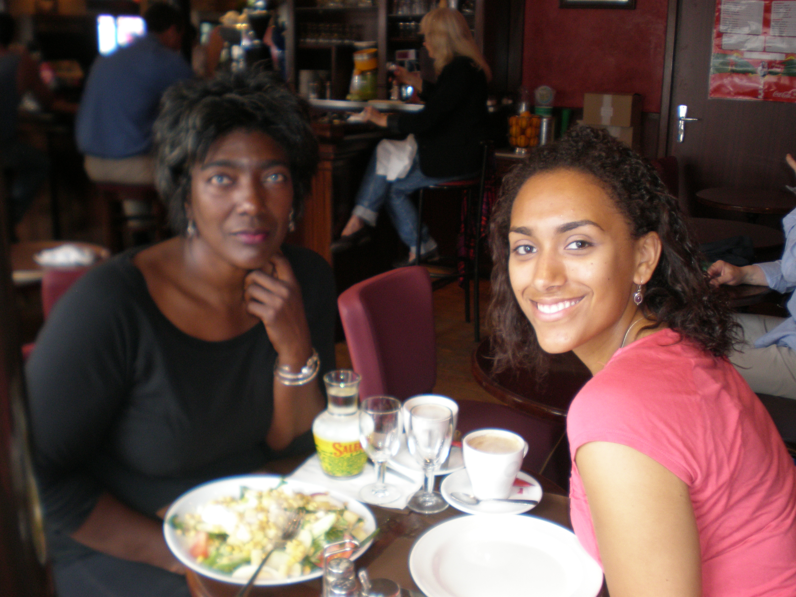 September Williams with Actor Daughter Autumn Williams-Hertz, Paris 2008