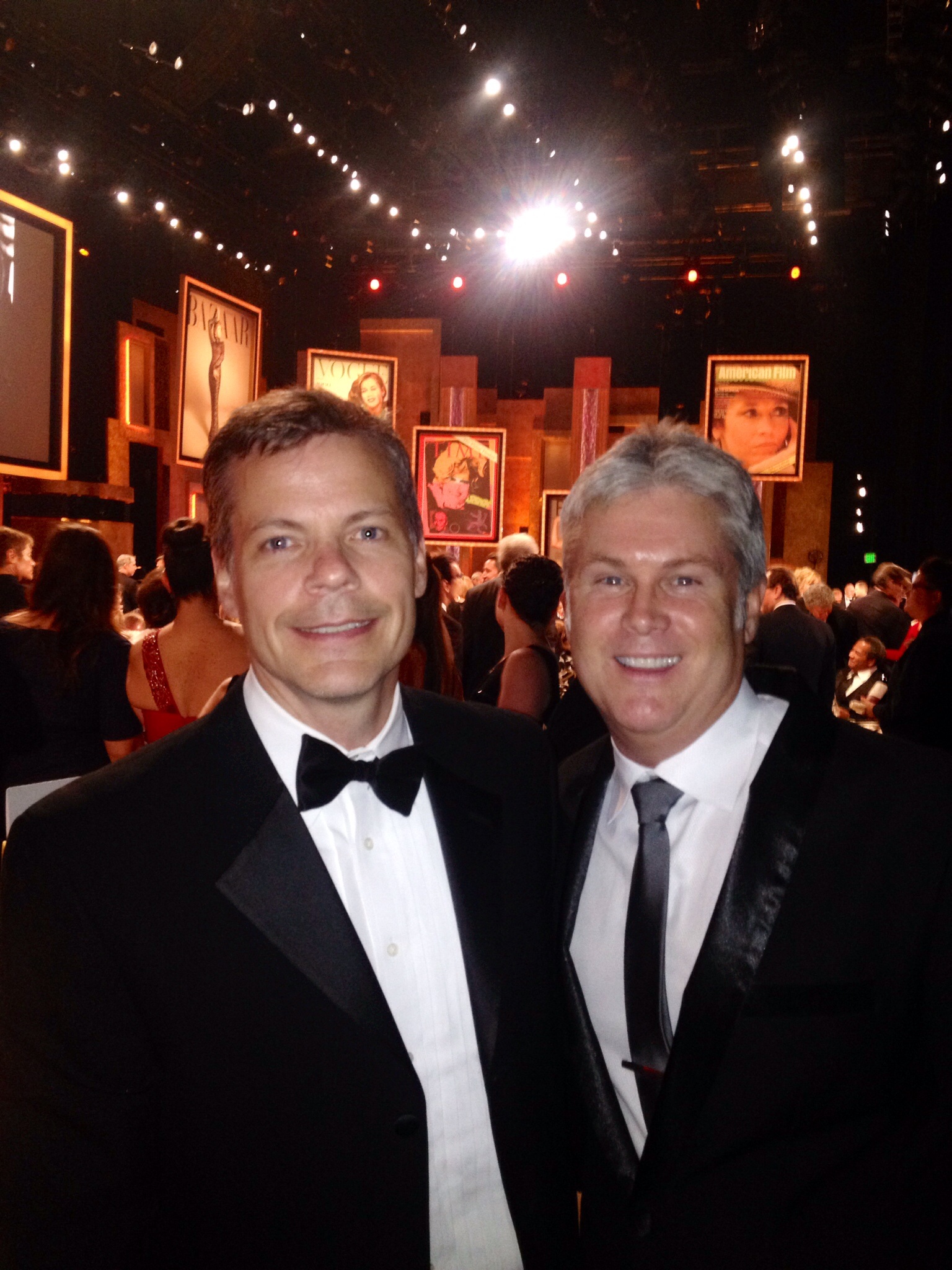 Stewart Scott and Ted Johnson of Variety at AFI Life Achievement Award for Jane Fonda (2014)