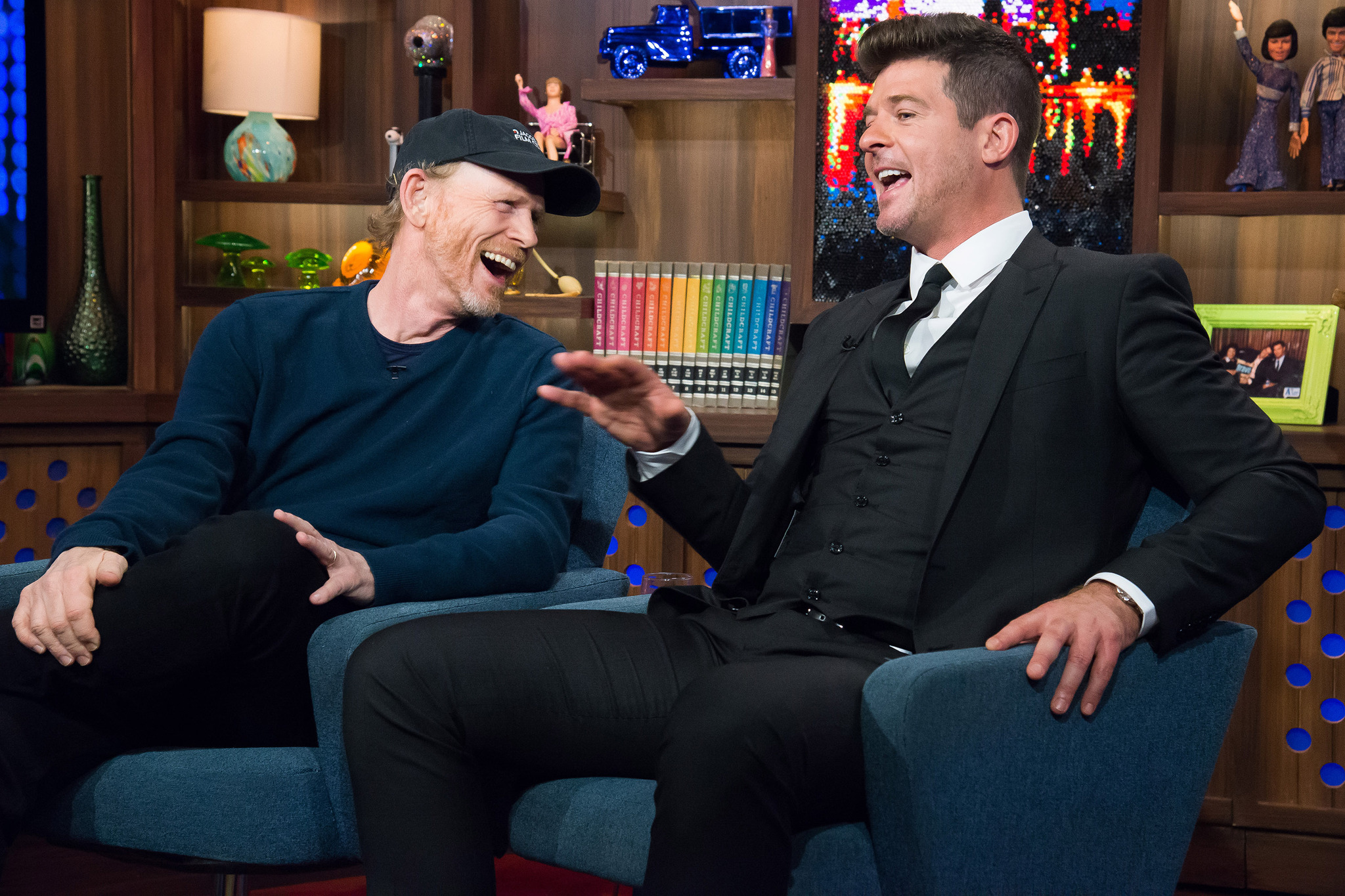Ron Howard and Robin Thicke