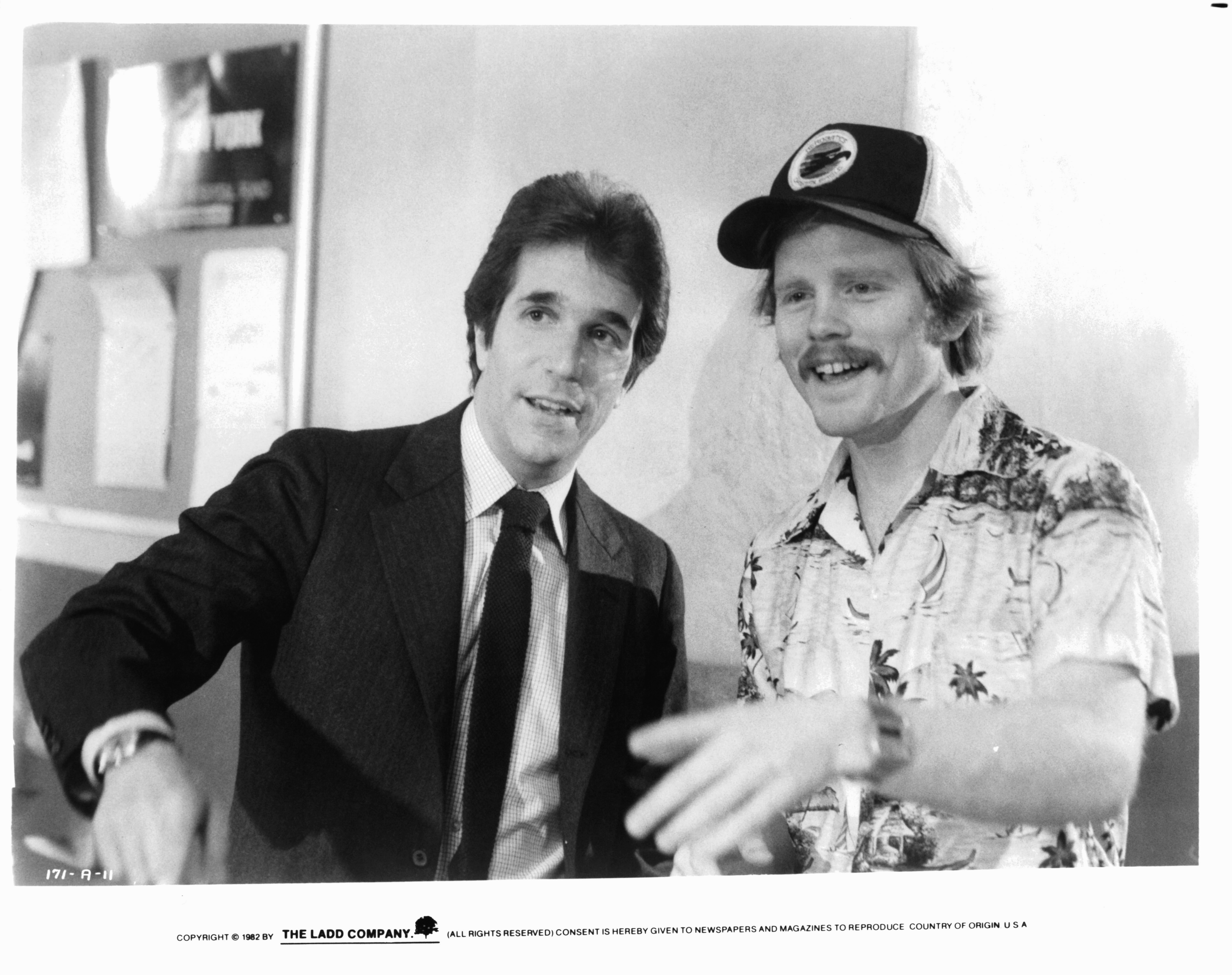 Still of Ron Howard and Henry Winkler in Night Shift (1982)