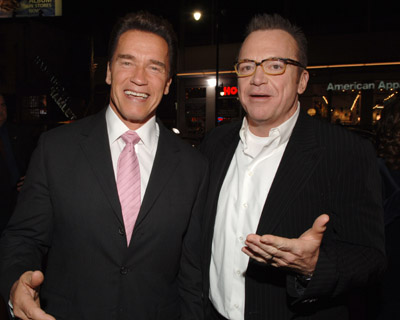 Arnold Schwarzenegger and Tom Arnold at event of The Kid & I (2005)