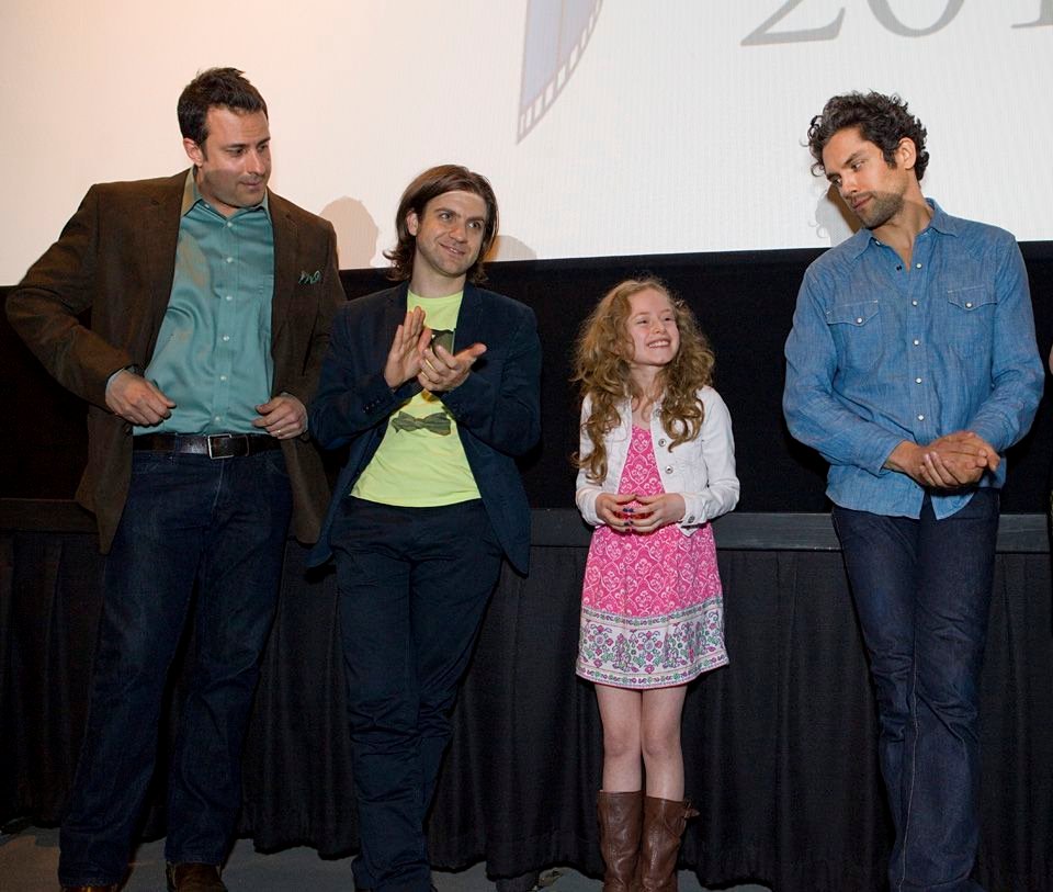 Danielle Kotch with Neil Bledsoe, Harris Doran,and Tony Glazer at the Junction screening