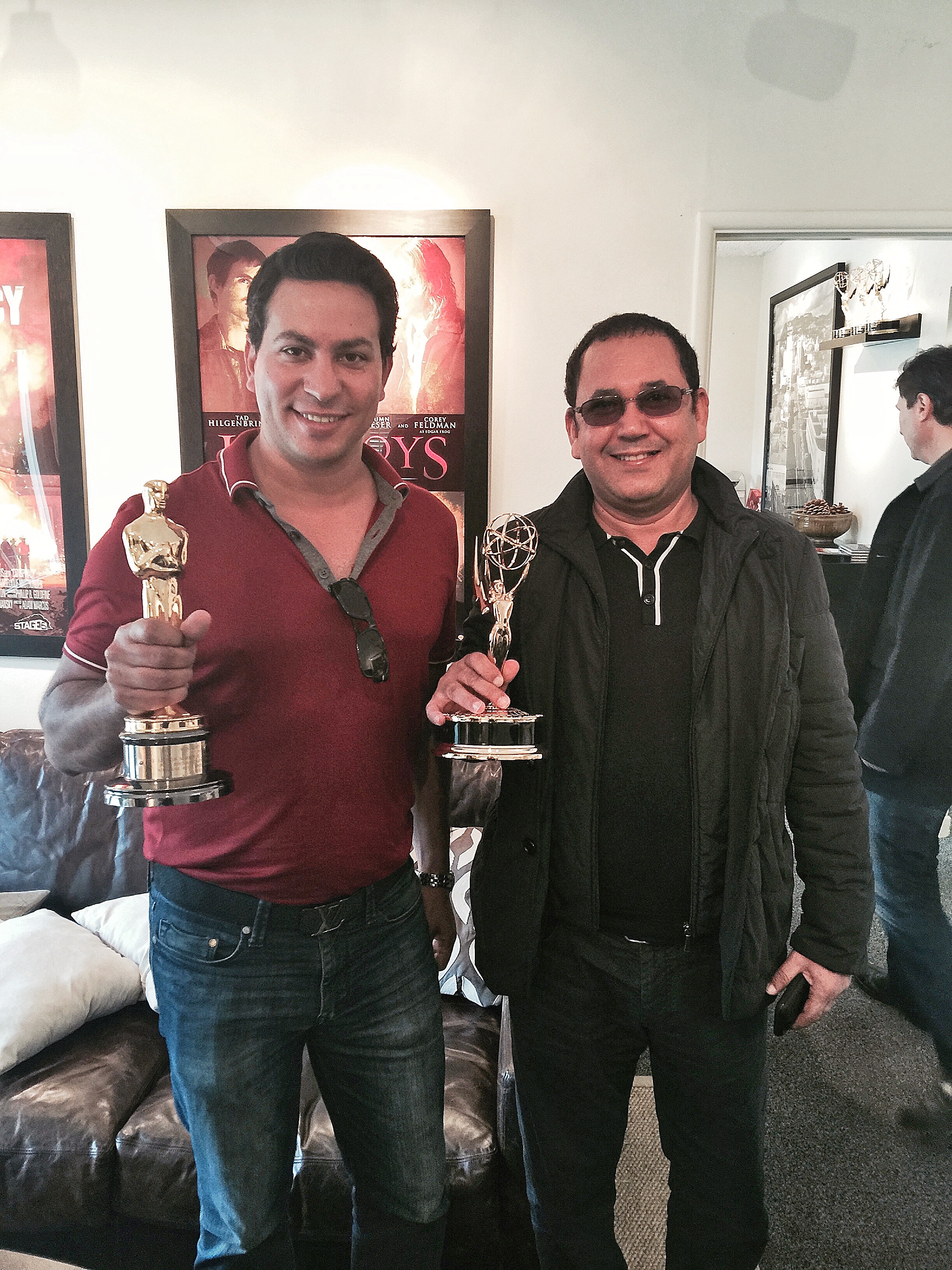 Hicham Hajji and Hamid Herraf at Universal Studio, Hollywood