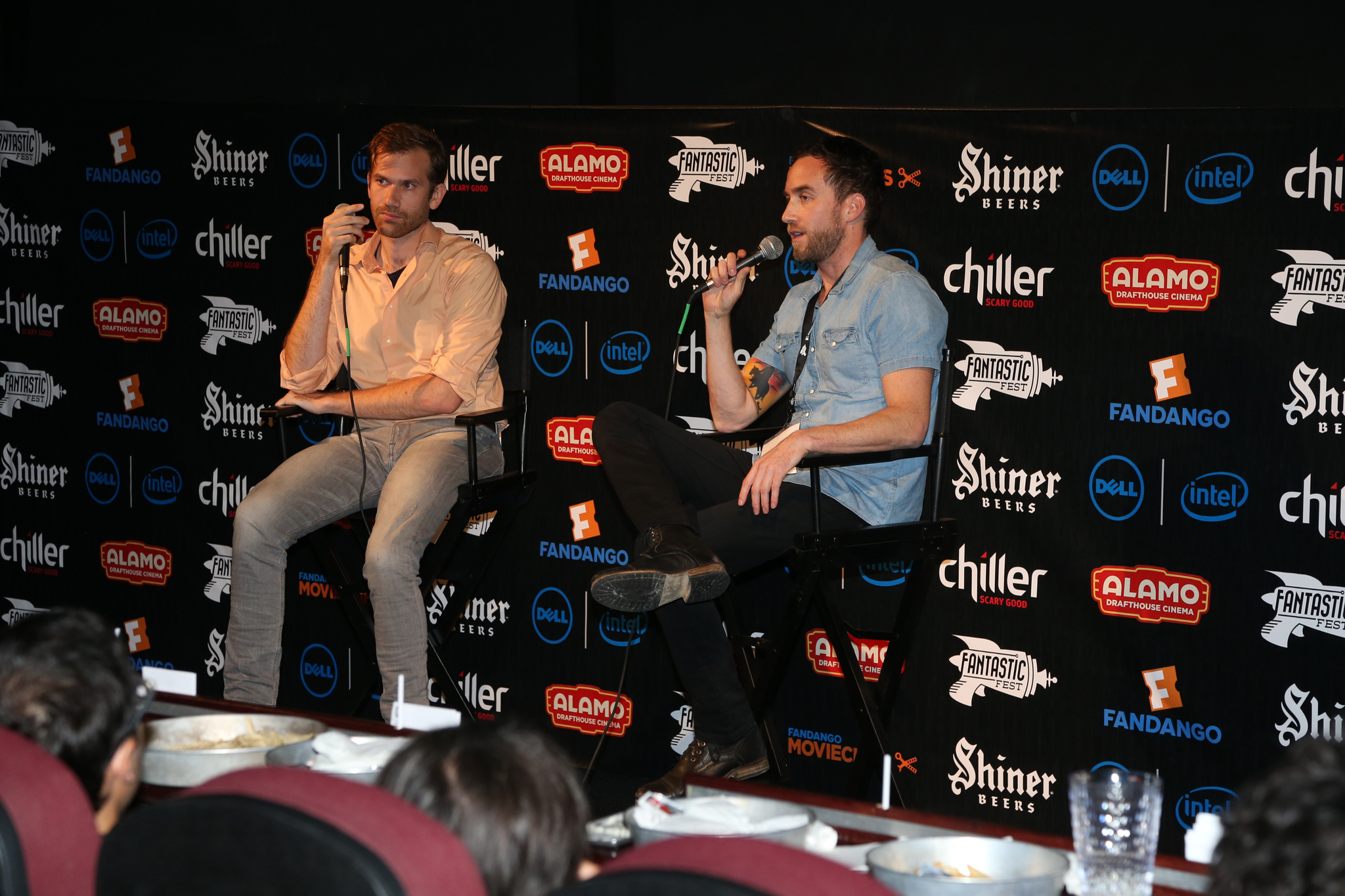 Aaron Moorhead and Justin Benson at event of Spring (2014)