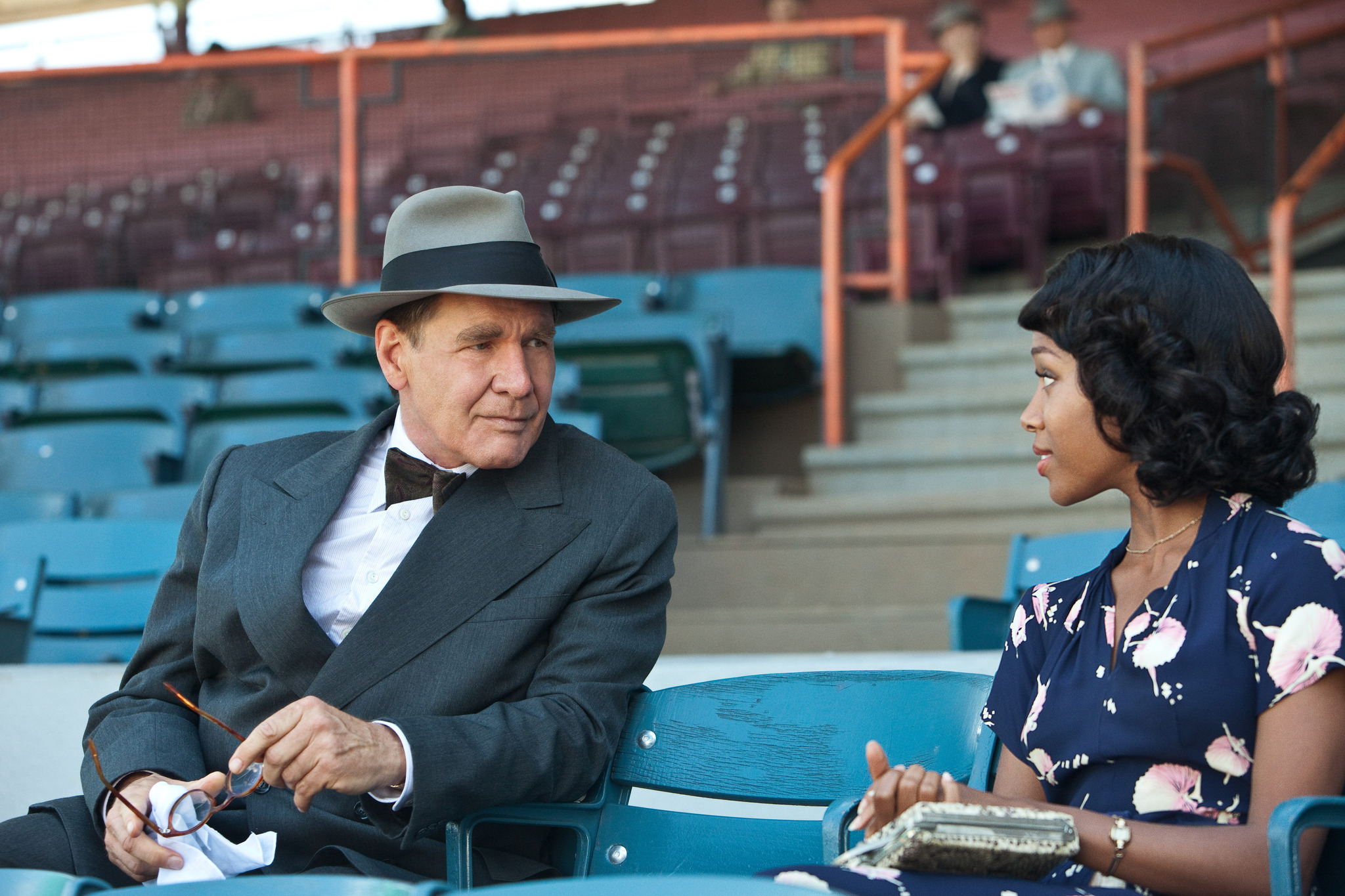 Still of Harrison Ford and Nicole Beharie in 42 (2013)