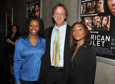 Tim Disney, Regina Kelly and Nicole Beharie at event of American Violet (2008)