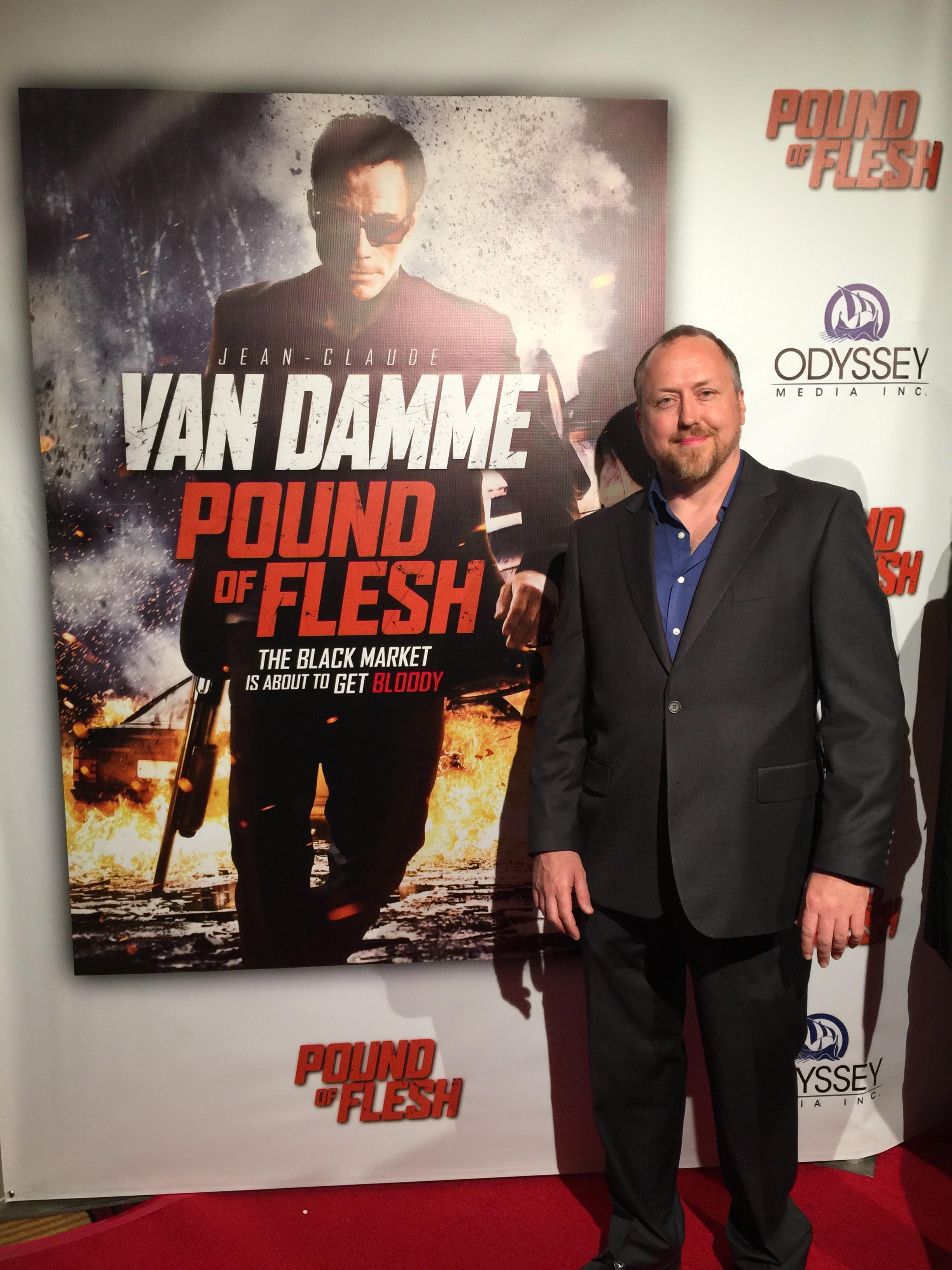 screenwriter Joshua James at the premiere of the movie POUND OF FLESH