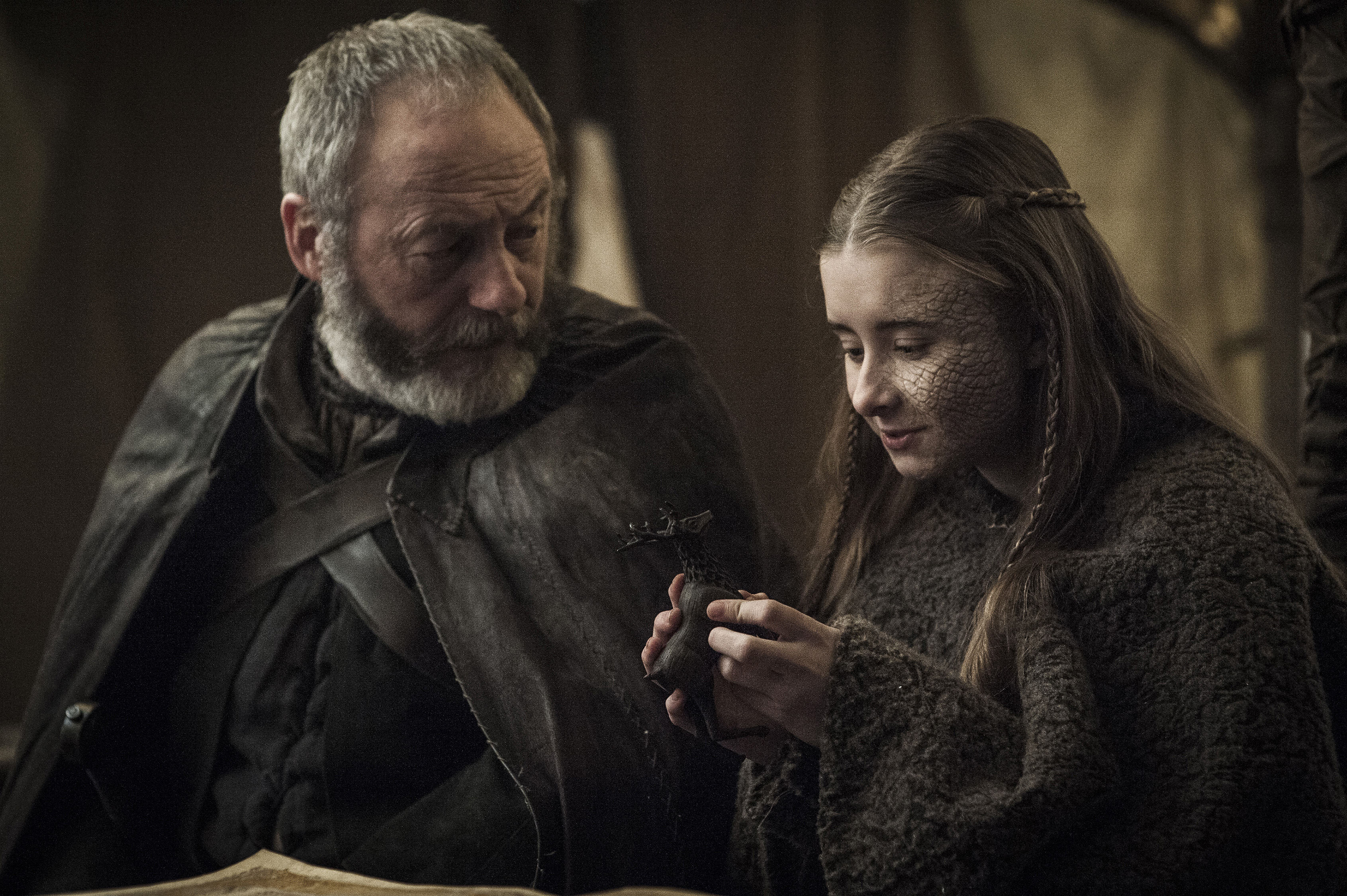 Still of Liam Cunningham and Kerry Ingram in Sostu karai (2011)