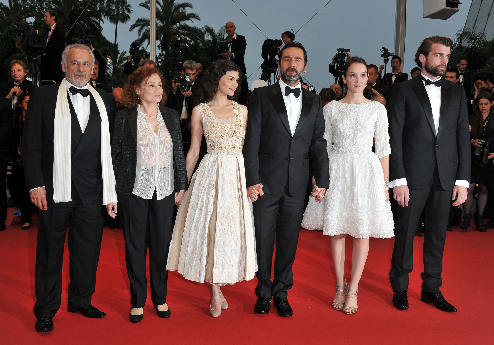 Catherine Arditi, Gilles Lellouche, Francis Perrin, Audrey Tautou, Anaïs Demoustier and Stanley Weber at event of Tereses nuodeme (2012)
