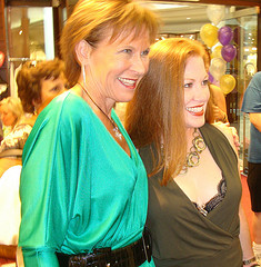 Angel Maynard with Susan Nethero at the Sex and The City 2 premier in Atlanta