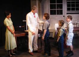 LJ Benet with James Horan in To Kill A Mockingbird.