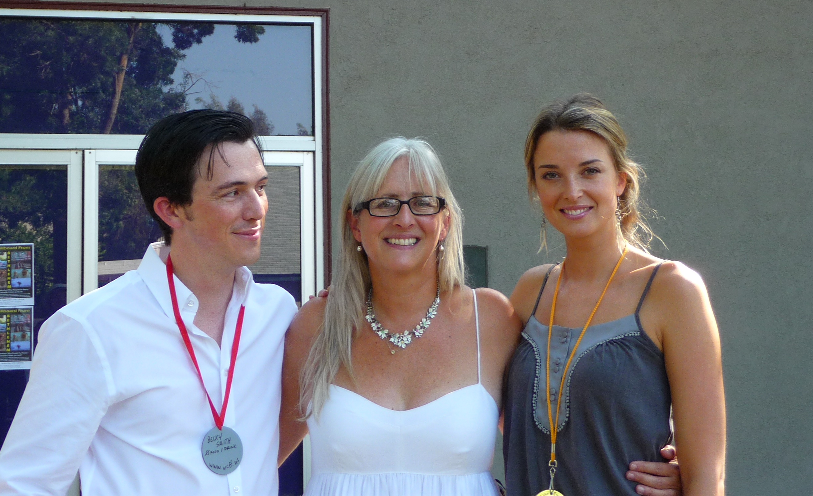 Nicholas Downs, Becky Smith & Emily Foxler at the Napa Film Festival.