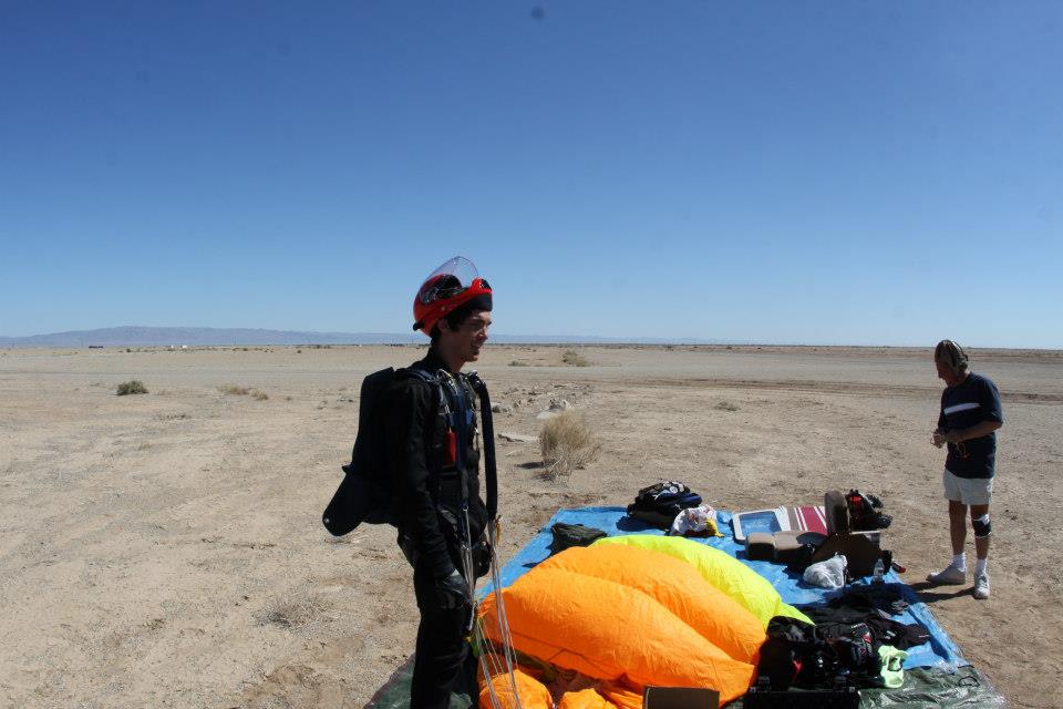 Ryan Sanson, Macklemore's Stunt Double, on location for the Can't Hold Us music video for Macklemore and Ryan Lewis. Salton Sea, California.