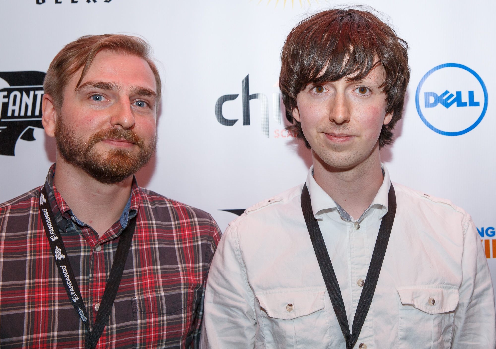 Steven Kostanski and Jeremy Gillespie at event of The ABCs of Death 2 (2014)