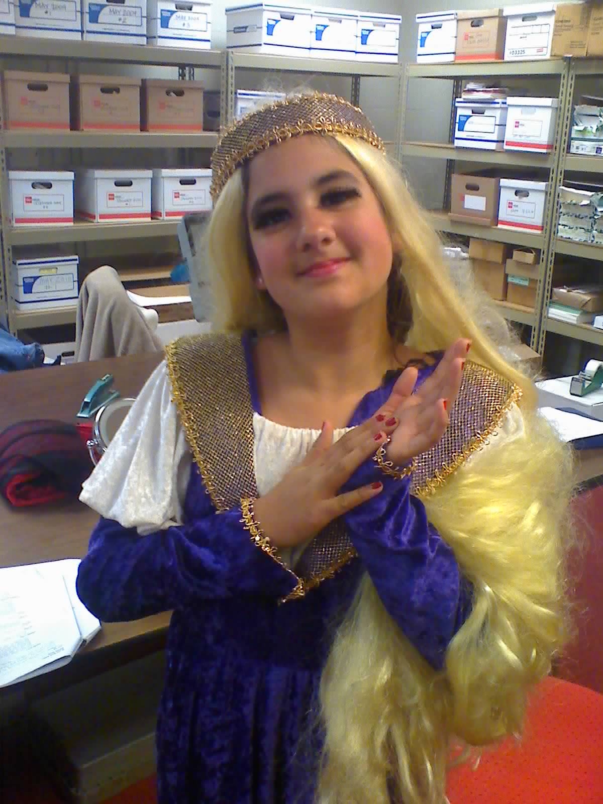 Nastasjia as Rapunzel in 