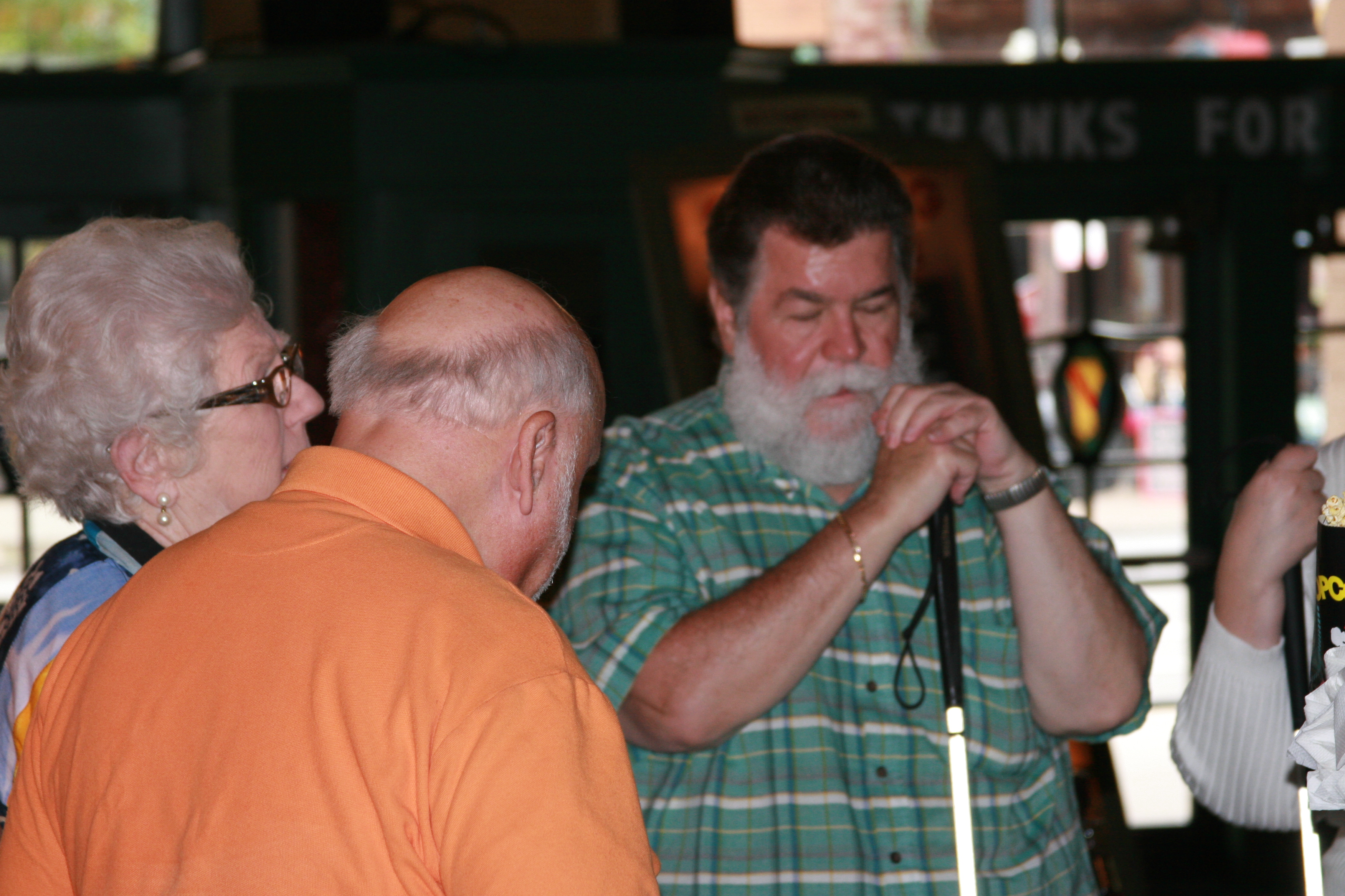 Pat, Neal and Miriam in Chicago screening Bleacher Boys.