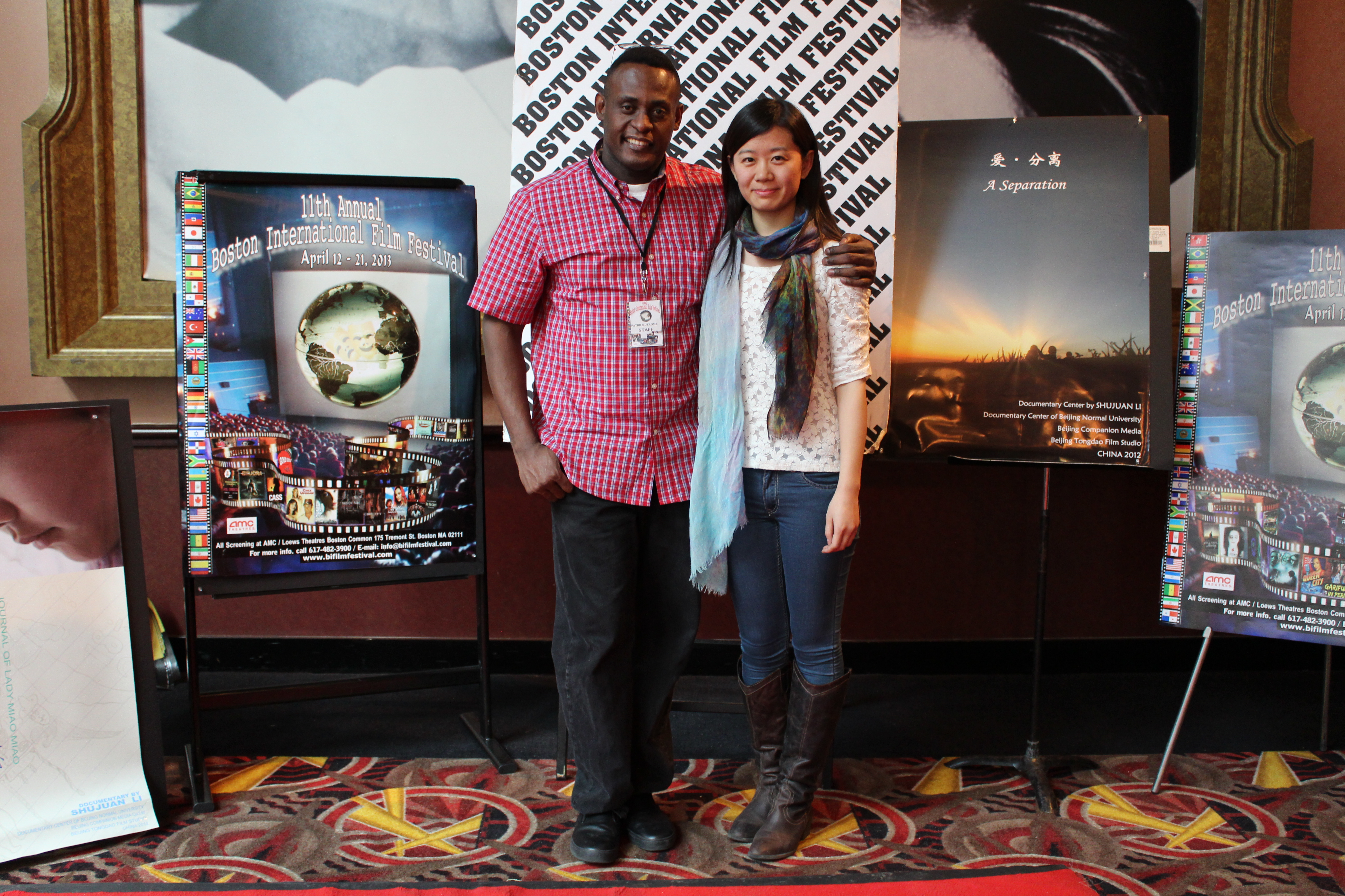 Patrick Jerome and Shujuan Li at BIFF