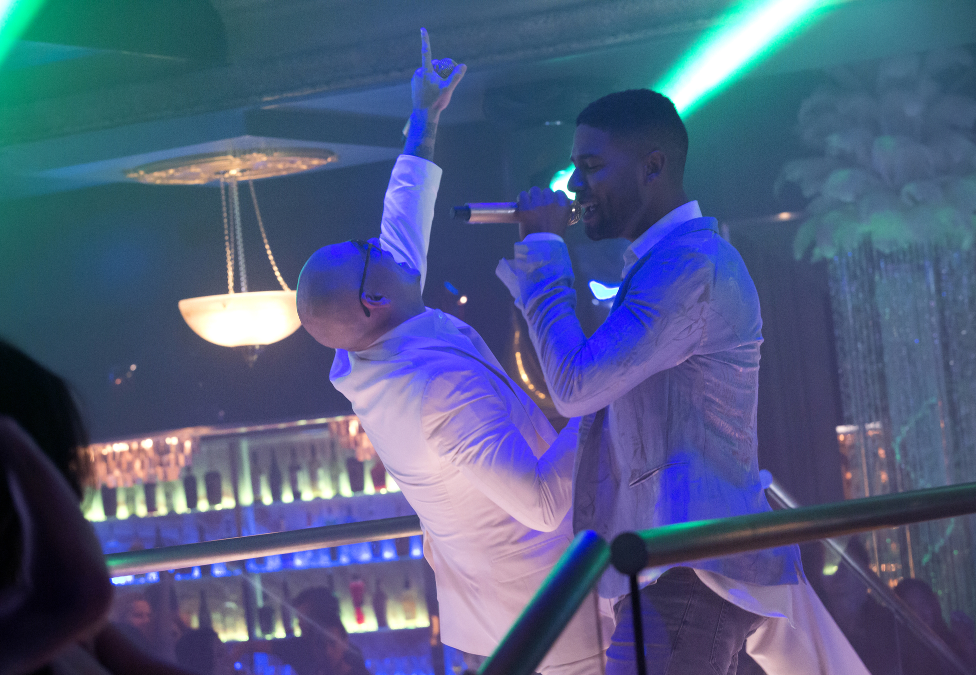 Still of Jussie Smollett and Pitbull in Empire (2015)