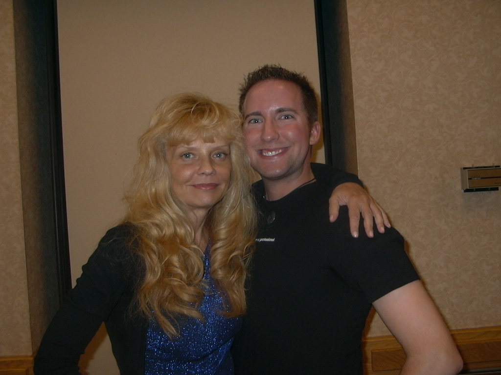 With actress Kelli Maroney at the Crypticon Horror Convention. November 2008.