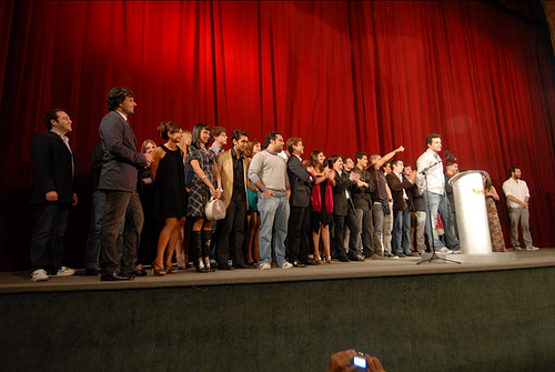 La Riña crew at Rio International Film Festival