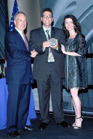 NEW YORK- JUNE 11: (L-R) New York City Mayor Michael Bloomberg, director Kevin Breslin, and commissioner of the NYC Film Office Katherine Oliver attend the 'Made In NY' Awards at Grand Central Terminal on June 11, 2007 in New York City.