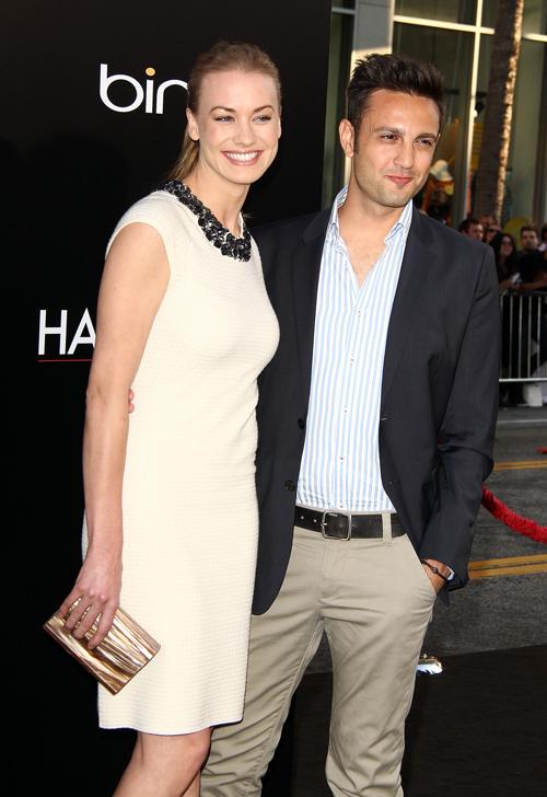 Yvonne Strahovski & Gianluigi Carelli at the Hangover 2 Premiere Hollywood.