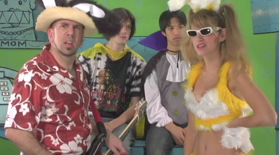 Still of Jimbo Matison, Trevor Moore, John Chou, and Kelsey O'Brien in Uncle Morty's Dub Shack