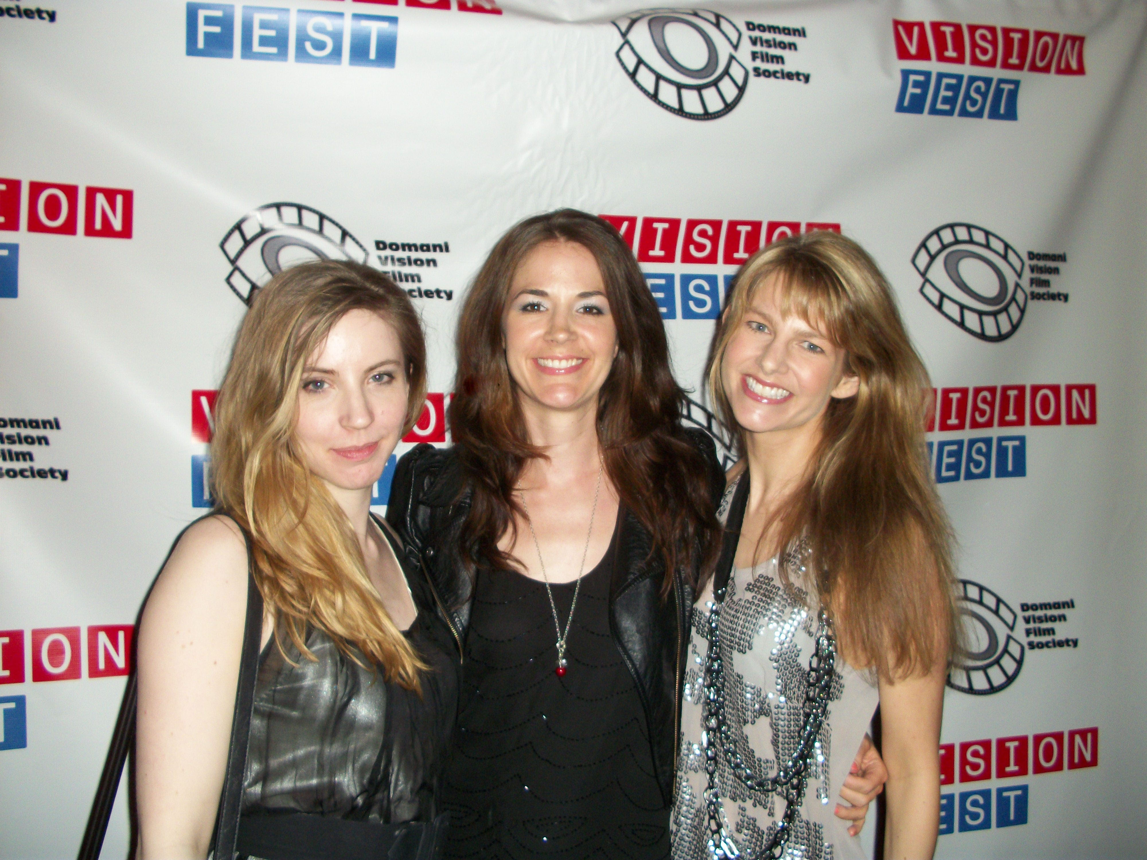 Lisa Peart, Karen Brelsford, and Kelsey O'Brien at Visionfest Film Festival, Tribeca NY 2011