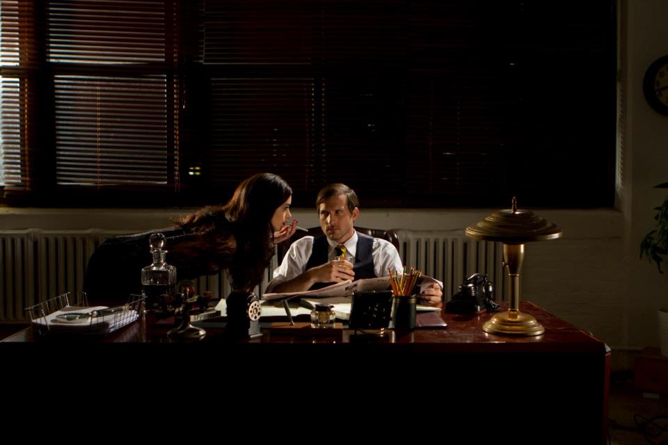 Still of Justine Cotsonas and Peter O'Leary in Double Crossed
