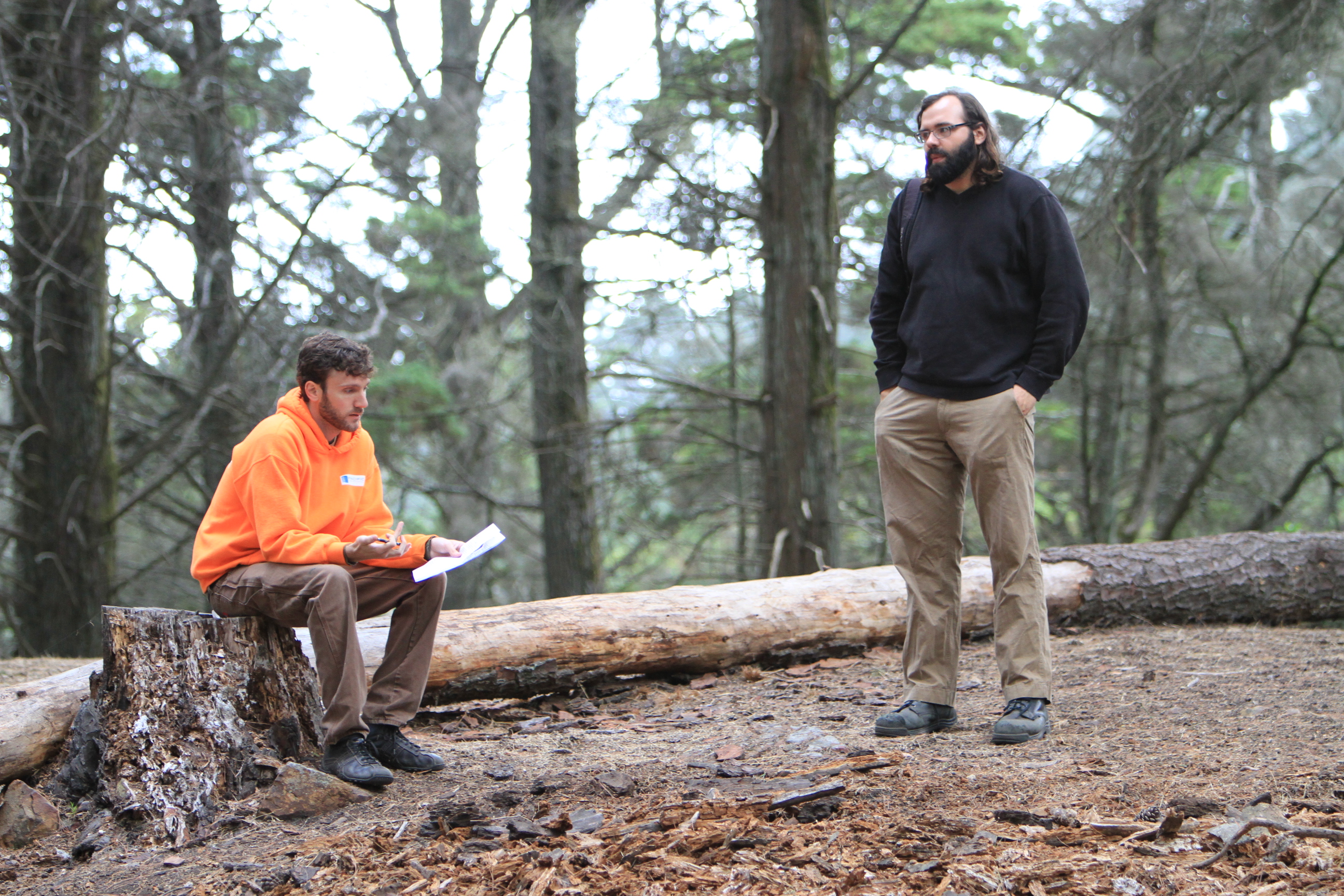 Isaac Pingree and Alrik Bursell on Set