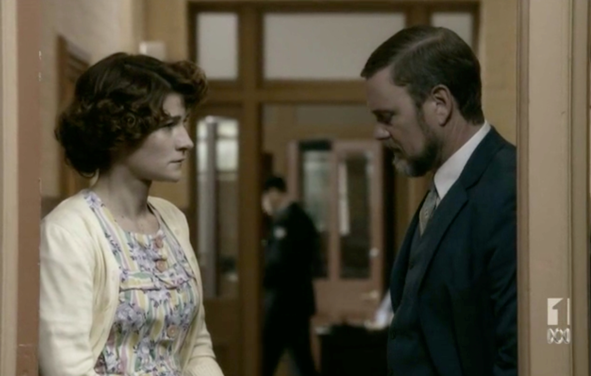 Kasia Kaczmarek and Craig McLachlan in The Doctor Blake Mysteries