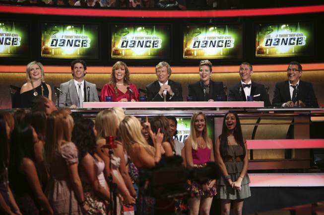 Still of Tyce Diorio, Nigel Lythgoe, Kenny Ortega, Adam Shankman, Mia Michaels and Stacey Tookey in So You Think You Can Dance (2005)