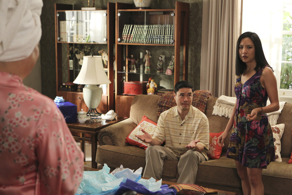 Still of Rex Lee, Randall Park and Constance Wu in Fresh Off the Boat (2015)
