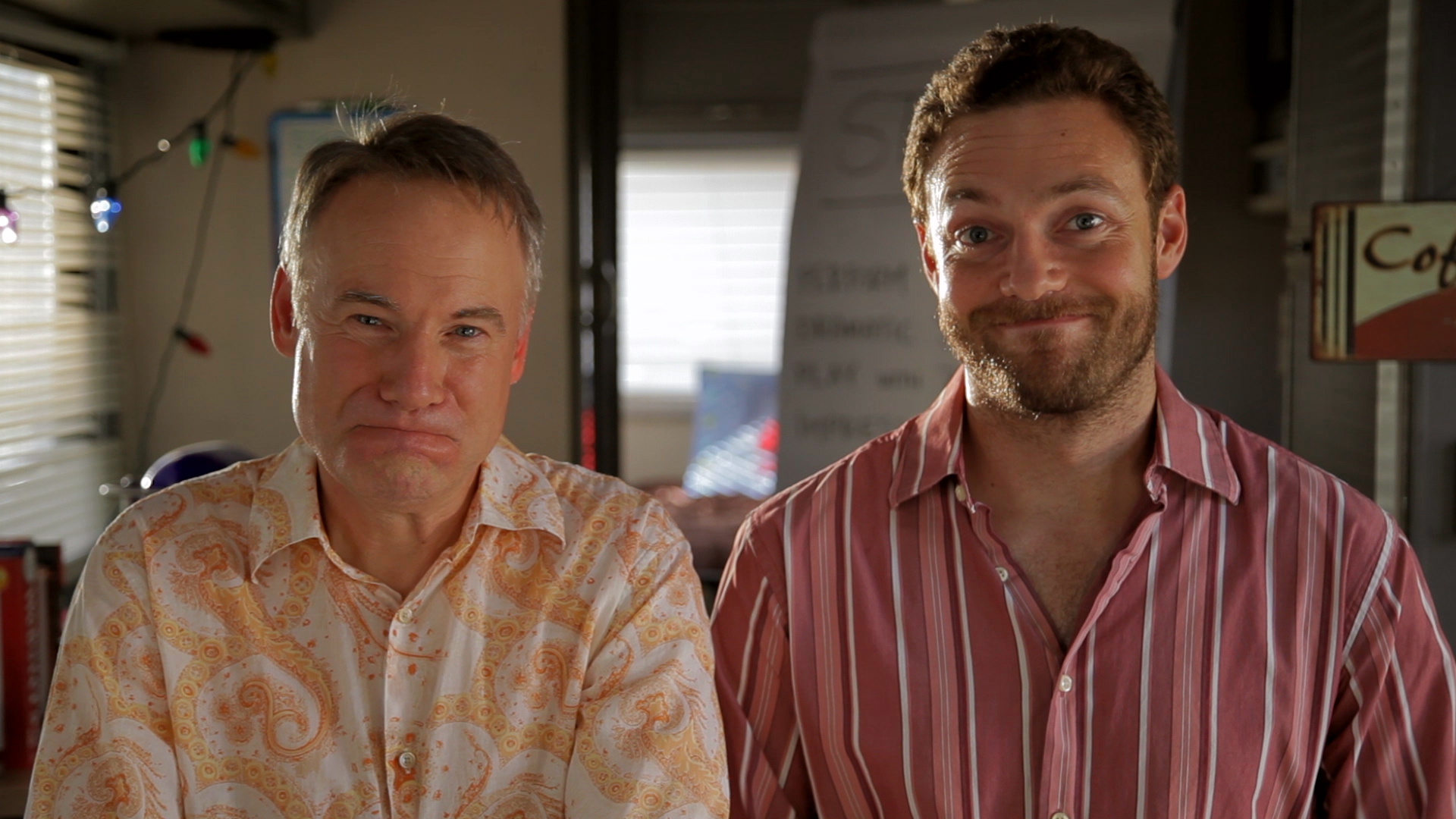 Still of Jim Meskimen and Ross Marquand in Impress Me (2015)