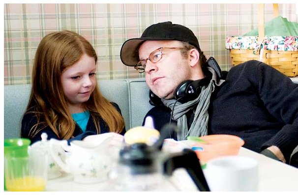 Clare Foley with director Tom McCarthy
