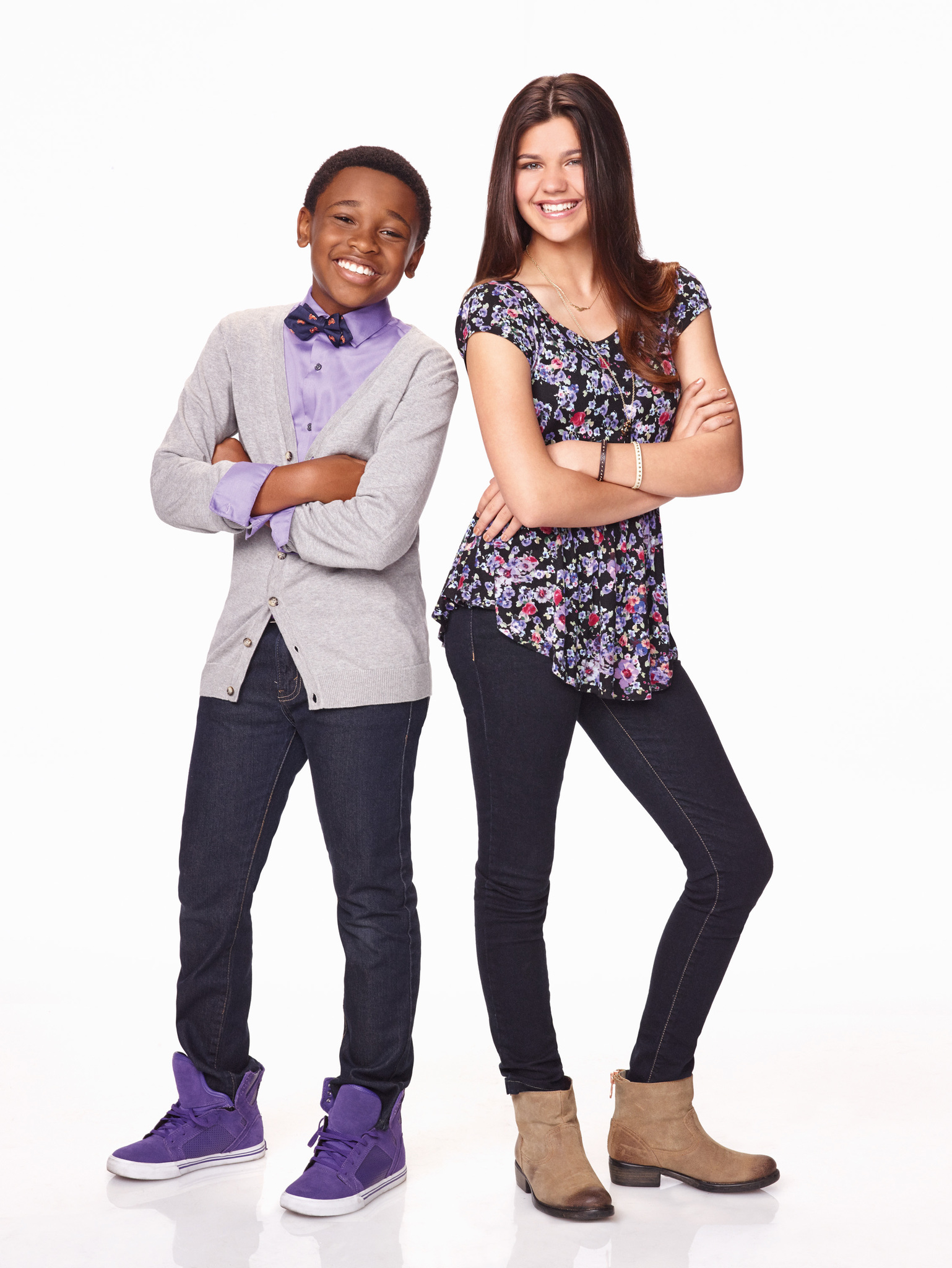 Still of Amber Montana and Curtis Harris in Haunted Hathaways (2013)
