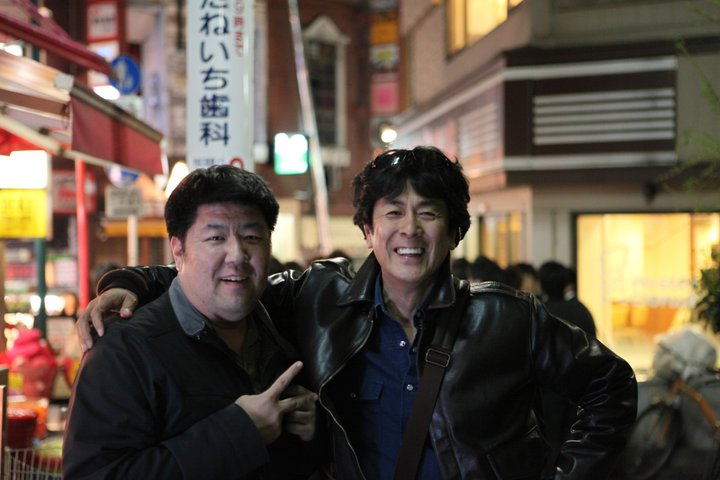 In Tokyo with TAKAMINE actor Hatsunori Hasegawa.