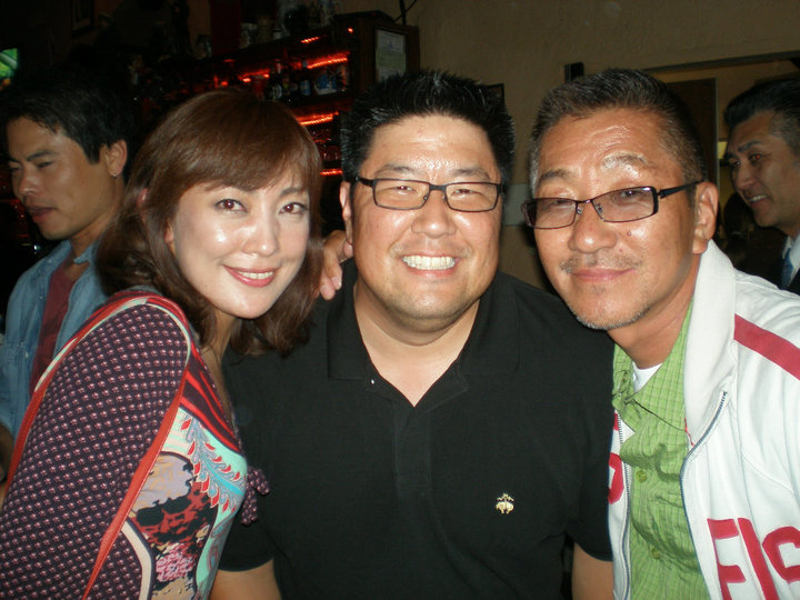 Wrap party for the feature film TAKAMINE - with actress Misato Tanaka and director Toru Ichikawa.