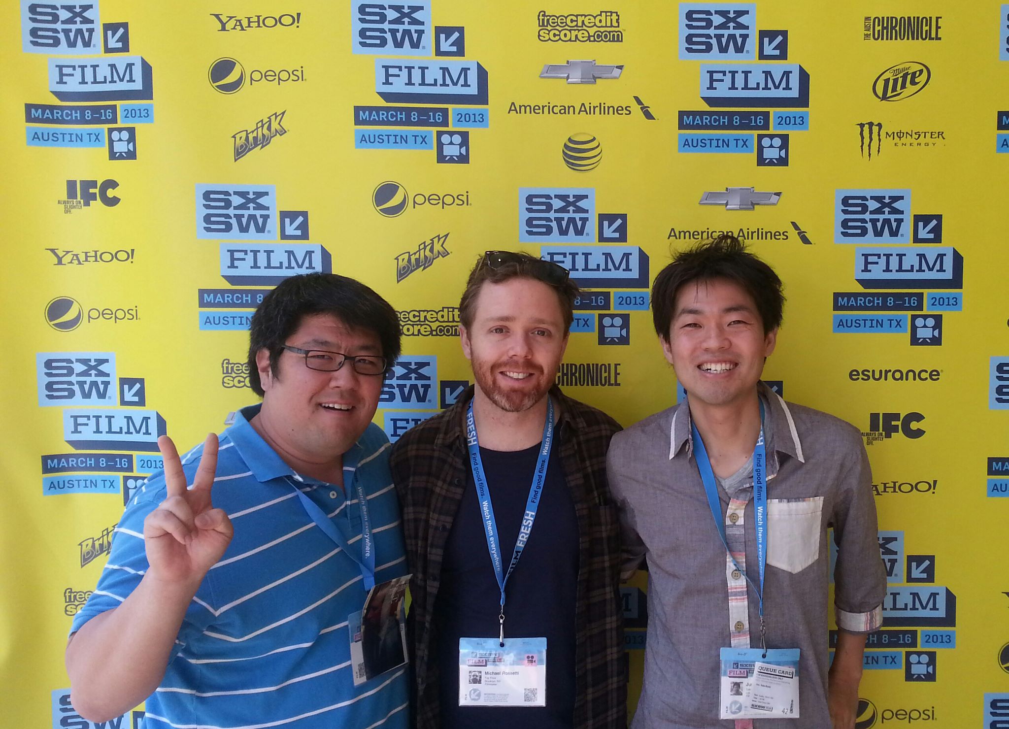 SAKE-BOMB SXSW 2013 premiere with DP Sam Yano, fellow CSULB DP Mike Rossetti, and director Junya Sakino.