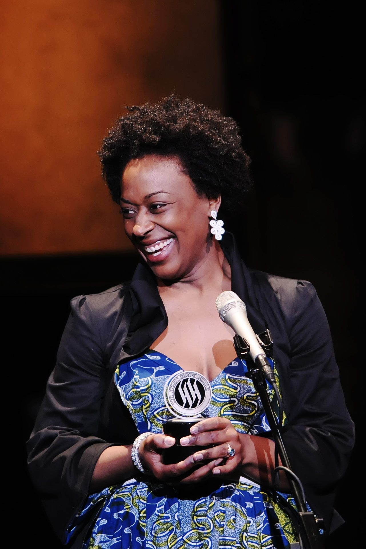 Rose accepts her award at the 2011 Helen Hayes Award Ceremony. Erika won an award for Outsanding Lead Actress.