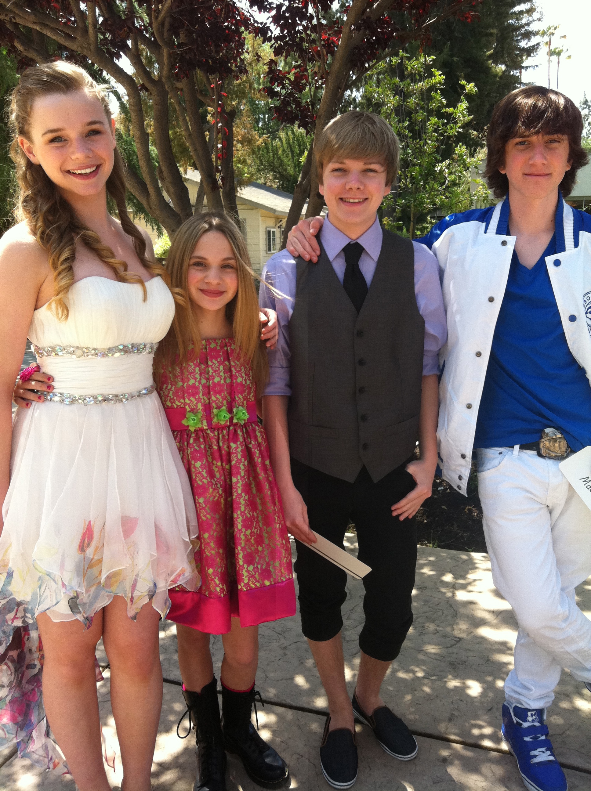 Cast of Family Channel's DEBRA! At the Young Artist Awards 2012, Niamh Wilson, Camden Angelis, Will Jester, Austin Macdonald