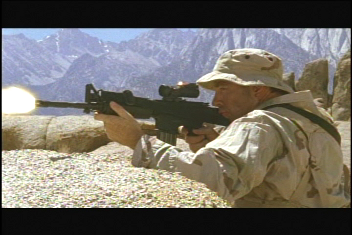 Production Still - AMERICAN IDENTITY -Todd Allen as Marine Mst Sgt Wilkins
